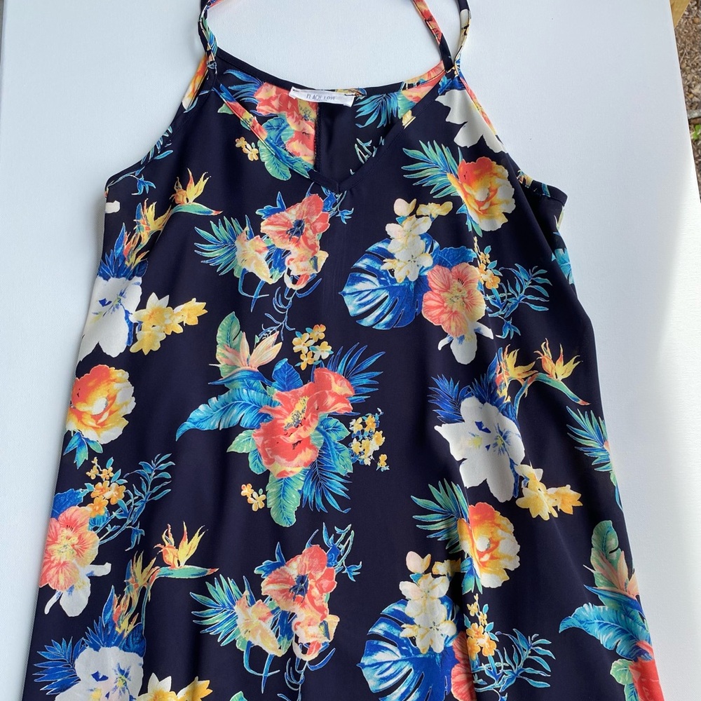 Peach Love California Tropical Floral Dress